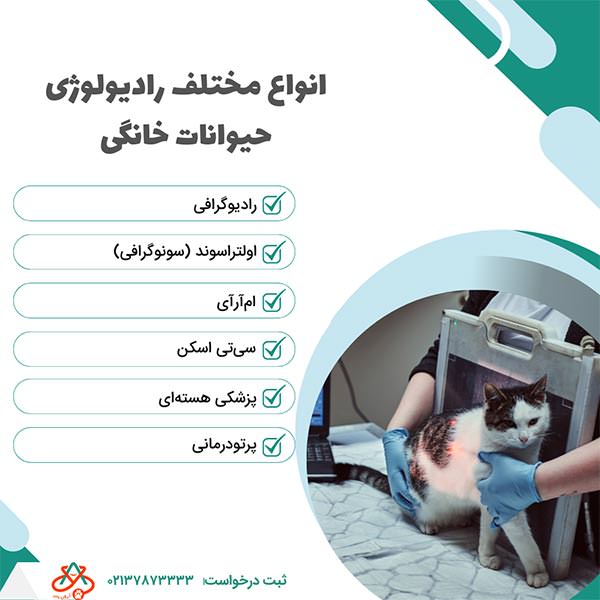 انواع مختلف رادیولوژی حیوانات خانگی